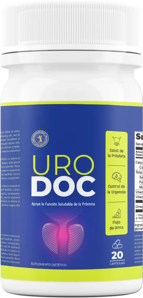 Frasco de cápsulas Urodoc, 20 cápsulas